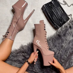 Hella Heels LipKit 8inch Boots - Boujee -Underwear General Store File 005 Edit