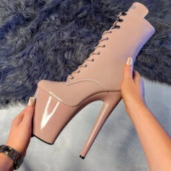 Hella Heels LipKit 8inch Boots - Boujee -Underwear General Store File 012 Edit