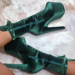 Hella Heels BabyDoll Velvet 7inch Boots - NY Gangster -Underwear General Store HBDNYGangster2 900x c2033625 bc19 415c b9d7 cce6ee94df53