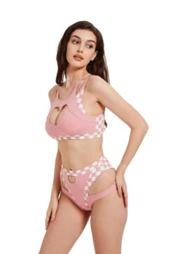 Hamade Activewear High Waisted Bottoms - Checkered Light Pink -Underwear General Store HM 23 8837bebb 4170 4166 bb33 b7a8d6661215