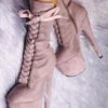 Hella Heels High BabyDoll 7inch Boots - Lilac Mink -Underwear General Store HighBabyDoll7inchBoots LilacMink1