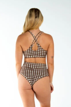 AMBR Designs Eco Crop Top - Gingham -Underwear General Store IMG 0061 2