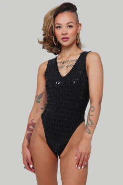 CXIX Gecko Grip Bodysuit - Black -Underwear General Store IMG 0319 LOW