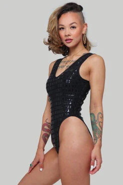 CXIX Gecko Grip Bodysuit - Black -Underwear General Store IMG 0325 LOW