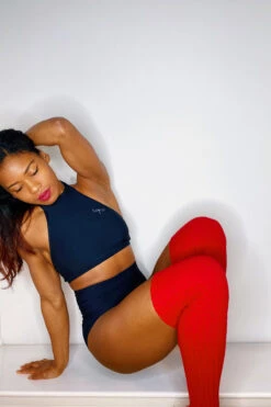 Thigh High Legwarmers - Red -Underwear General Store IMG 0725