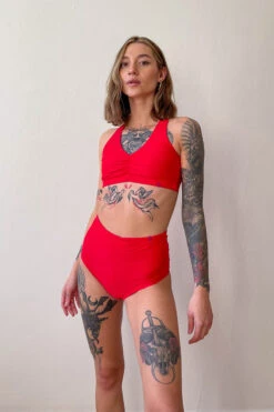 Pole Addict Scrunch Butt Basic High Waist Shorts - Red -Underwear General Store IMG 3941 f61df2c1 94bf 4d3e abaa ed6d8910d65f