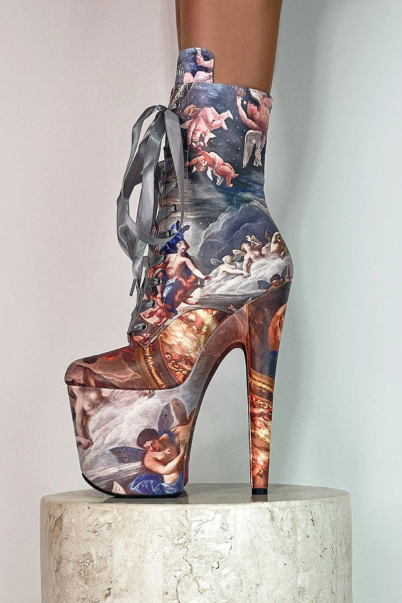 Hella Heels Renaissance 8inch Boots - Stairway To Heaven 5 Hella Heels Renaissance 8inch Boots - Stairway To Heaven - Image 3