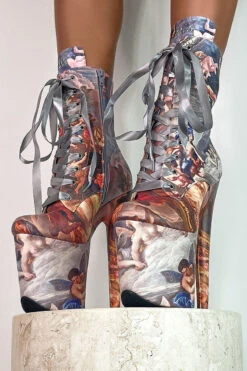 Hella Heels Renaissance 8inch Boots - Stairway To Heaven 12 Hella Heels Renaissance 8inch Boots - Stairway To Heaven -Underwear General Store IMG 4299 777777