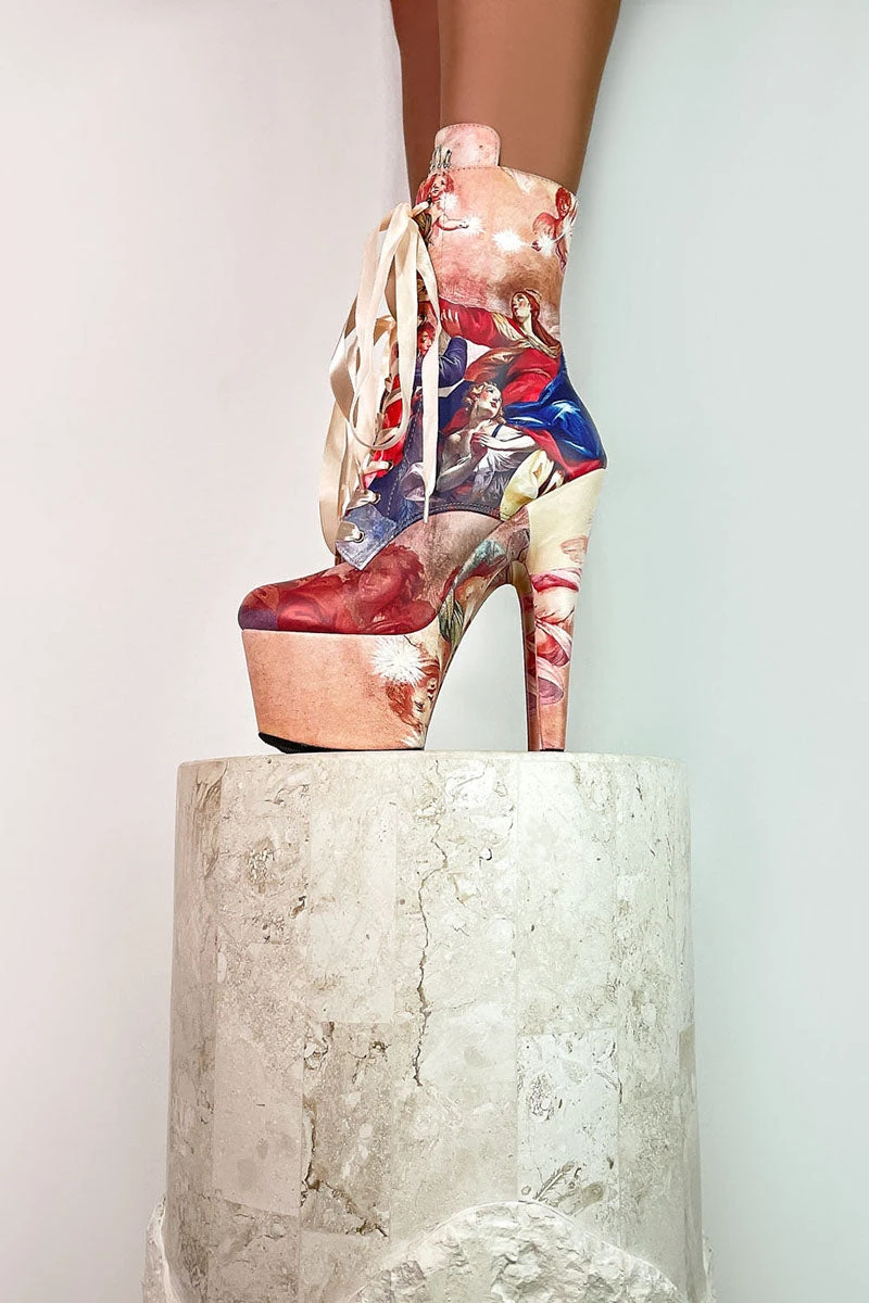 Hella Heels Renaissance 7inch Boots - Holier Than Thou 4 Hella Heels Renaissance 7inch Boots - Holier Than Thou - Image 2