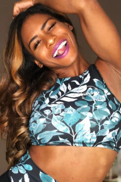 The Enviro Co. High Neck Crop Top - Daintree Night 11 The Enviro Co. High Neck Crop Top - Daintree Night -Underwear General Store IMG 5072