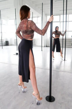 REV ACTIV Sensual Flow Pants (with Leg Slit) - Black -Underwear General Store IMG 8207 1 2ae40cf4 0e37 49aa ad6f 5d2d3ca55a4f