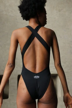 Shark Polewear Benita Bodysuit - Black -Underwear General Store IMG 9052