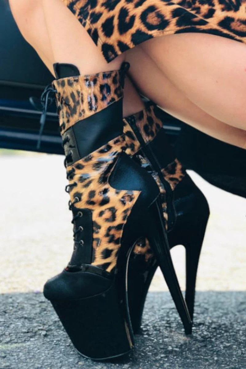 Hella Heels EmpireKicks 8inch Boots - Black 5 Hella Heels EmpireKicks 8inch Boots - Black - Image 3