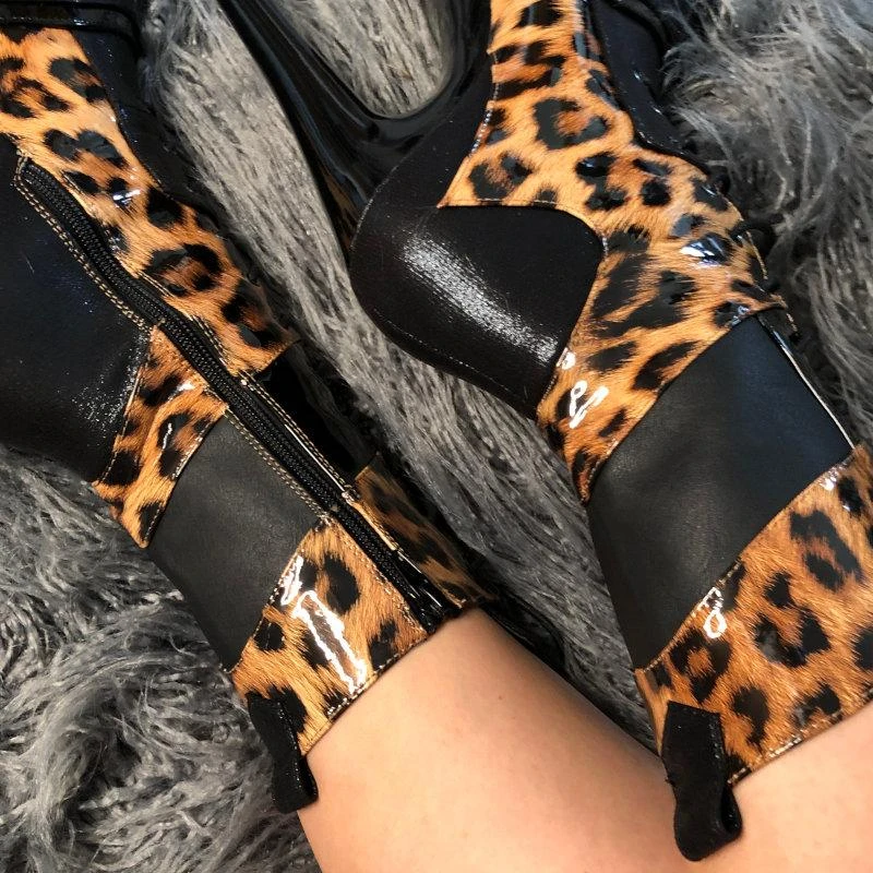 Hella Heels EmpireKicks 8inch Boots - Black 9 Hella Heels EmpireKicks 8inch Boots - Black - Image 7