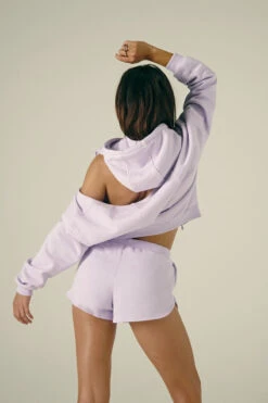 CXIX Droptop Zip Hoodie - Lilac 11 CXIX Droptop Zip Hoodie - Lilac -Underwear General Store Lilac Zip Jumper Baddies Loungewear Creatures of XIX 9