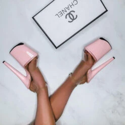 Hella Heels Classic Gloss 8inch Stilettos - Lyla 12 Hella Heels Classic Gloss 8inch Stilettos - Lyla -Underwear General Store Lyla 3