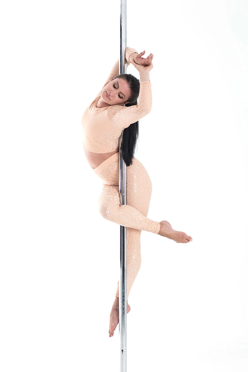 Paradise Chick Superhero Series Ultra Grip Leggings - Beige Leopard 7 Paradise Chick Superhero Series Ultra Grip Leggings - Beige Leopard - Image 5