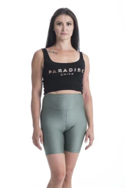 Paradise Chick Biker Shorts - Army Green -Underwear General Store MG 2042