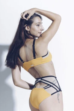 MilaKrasna Silvia Bottoms - Marigold -Underwear General Store MilaKrasna poledance silvia top marigold back lookbook