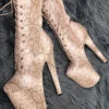Hella Heels Milksnake Boots - 8inch -Underwear General Store Milksnake7 c9778620 f719 40d5 a5d0 0c43dd3308f6