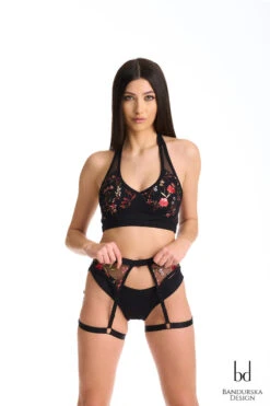 Bandurska Miruna Suspender Accessory - Red Floral 9 Bandurska Miruna Suspender Accessory - Red Floral -Underwear General Store Miruna2