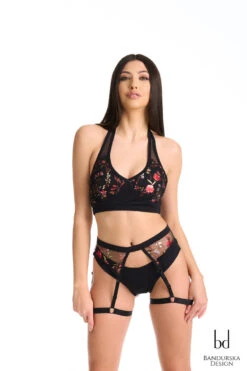 Bandurska Miruna Suspender Accessory - Red Floral 8 Bandurska Miruna Suspender Accessory - Red Floral -Underwear General Store Miruna3