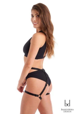 Bandurska New Moon Suspender Accessory - Black -Underwear General Store NewMoon 1