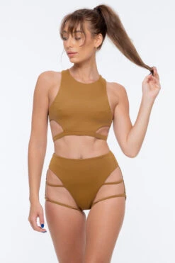 Nona Perkasa Night Jasmine Bottoms - Brass -Underwear General Store NightJasBrass01