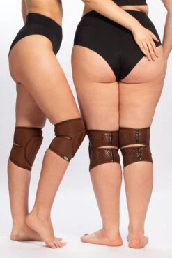 Queen Grippy Kneepads - Cacao -Underwear General Store NudeCacao3 1 2