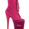 Pleaser USA Shoe Protectors - Hot Pink Velvet -Underwear General Store PleaserUSAShoeProtectors HotPinkVelvet
