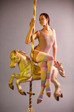 Rolling Pony Bodysuit - Rosé Sparkle -Underwear General Store Ponei49