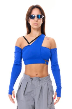 MÆD Kitana Top - Matte Electric Blue -Underwear General Store RIMG8530F
