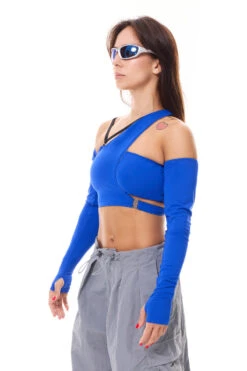 MÆD Kitana Top - Matte Electric Blue -Underwear General Store RIMG8532F