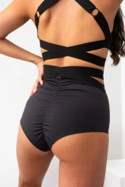 Lunalae Tara High Waisted Bottoms - Recycled Black -Underwear General Store TaraHighWaistBottoms10
