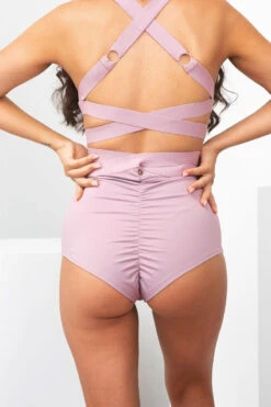 Lunalae Tara High Waisted Bottoms - Recycled Mauve -Underwear General Store TaraHighWaistBottoms12