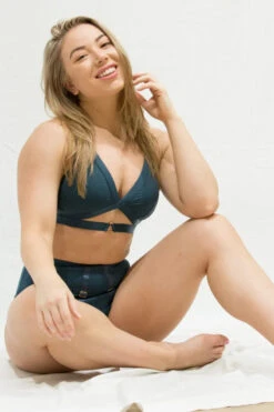 Tatiana Activewear Tokio Top - Teal 11 Tatiana Activewear Tokio Top - Teal -Underwear General Store Tatiana Active Tokio Teal Cut Out Pole Wear Set 5364