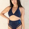 Tatiana Activewear Isla Top - Navy -Underwear General Store TatianaActive IslaNavyPoleWearSet 1436