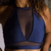 Tatiana Activewear Lucia Top - Shiny Navy