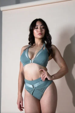 Tatiana Activewear Sofia Triangle Top - Sage Green -Underwear General Store TatianaActive Sofia SageGreenPoleWearSet 5 ca1d8db6 fe27 4263 aa6c 6f8ef8205a5a