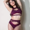 Tatiana Activewear Xena Top - Wine -Underwear General Store TatianaActive XenaWinePoleWearSet 10 a3d40230 cc44 4a90 b27b 3ca7a6185871