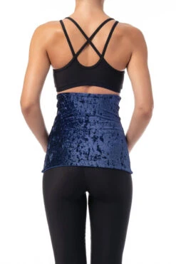 Dragonfly Back Warmer - Velvet Blue -Underwear General Store VelvetBackWarmerBlue3