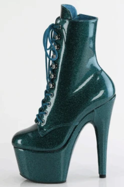 Pleaser USA Adore-1020GP 7inch Pleaser Boots - Teal Glitter -Underwear General Store adore 1020gp tlg m05