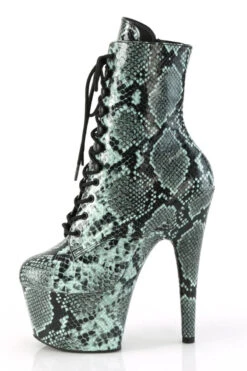 Pleaser USA Adore-1020SPWR 7inch Pleaser Boots - Mint Snake -Underwear General Store adore 1020sp mtsp m05
