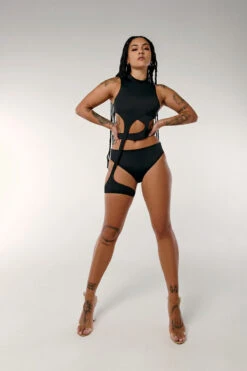 CXIX Dopamine High Waisted Bottoms - Black -Underwear General Store black dopamine high waist bototms solo garter top cxix