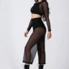 REV ACTIV Mesh Flow Pants - Black -Underwear General Store black mesh long set pleasure 3 1