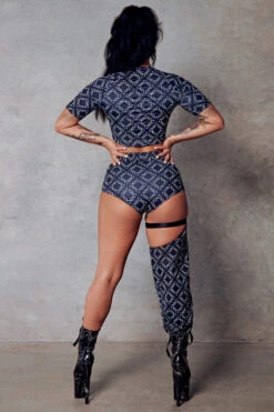 CXIX 119 Chaps - Black Print -Underwear General Store black cropped tee monogram fashion streetwear CXIX 119 c118dbae e4e0 412c a5c4 a23956185c4c