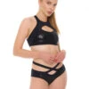 Bandurska Cosmic Top - Black Sequin -Underwear General Store cosmic set5
