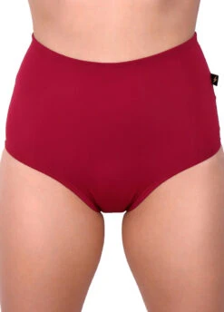 Cleo The Hurricane Essential High Waisted Shorts - Merlot -Underwear General Store ess hw mer3