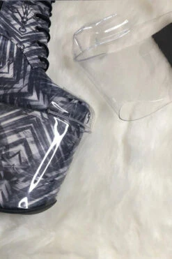 Hella Heels Classique Shoe Protector - Clear (Black Back) -Underwear General Store exotiqueShoeProtector Clear1