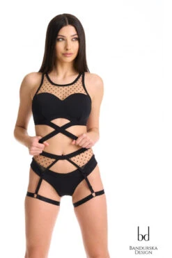 Bandurska Penelope Suspenders Accessory - Black -Underwear General Store penelope premium suspenders 3